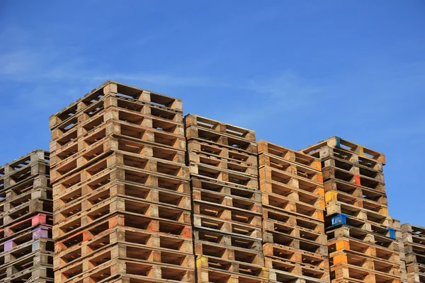 Wooden Pallet storage — Stock Photo, Image