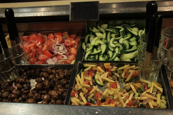 Salad buffet at restaurant — Stock Photo, Image