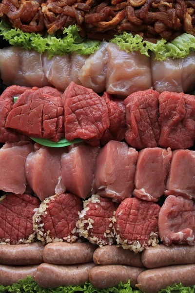 Piccoli pezzi di carne — Foto Stock