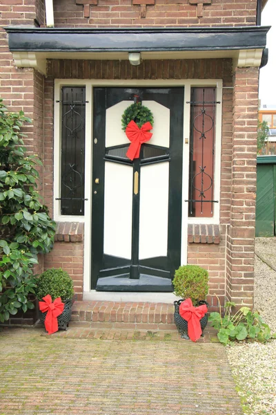 Elegant decorated door — Stock Photo, Image