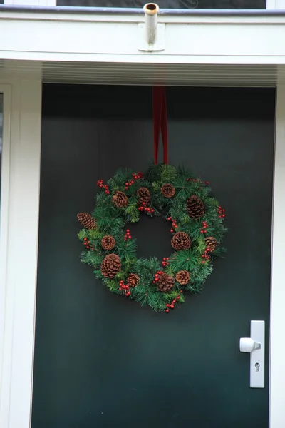 Christmas Krans med dekorationer — Stockfoto