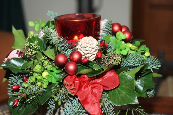 Bir Noel centerpiece — Stok fotoğraf