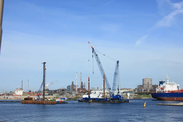 IJmuiden, září 10th 2016: na světě největší moře zámek — Stock fotografie