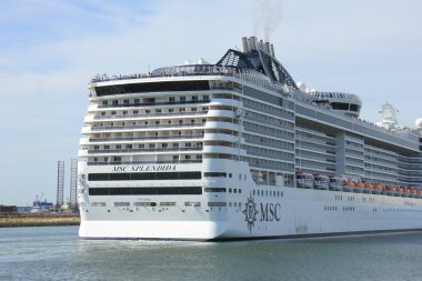 IJmuiden, Hollanda - 10th Eylül 2016: Msc Splendida