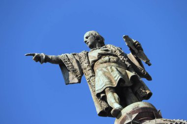 Barselona Rambla yakınlarındaki Kristof Kolomb anıtı.