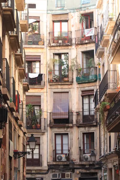 Barcellona Spagna Settembre 2019 Nel Quartiere Gotico Barrio Gotico Barcellona — Foto Stock