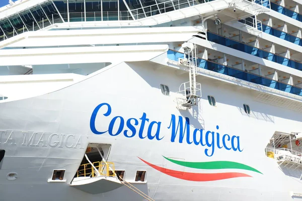 Savona Italia Septiembre 2019 Costa Mágica Amarrada Terminal Costa Crociere — Foto de Stock