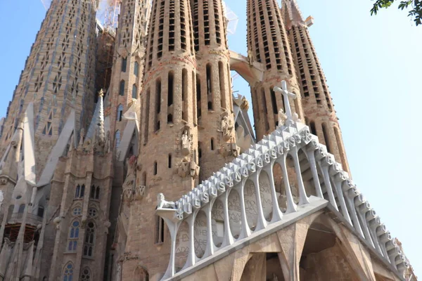 바르셀로나 스페인 2016 Sagrada Familia 안토니 가우디 Antoni Gaudi 설계하여 — 스톡 사진