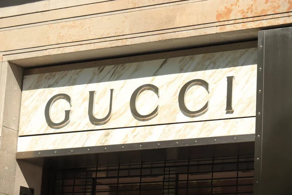 スペイン バルセロナ 2019年9月29日 Gucci Store Passeig Gracia Big Branding Fa面 — ストック写真