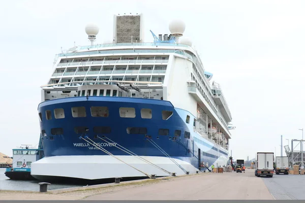 Ijmuiden Nizozemsko Července2021 Marella Discovery Terminálu Konci Pandemie Covid19 Příprava — Stock fotografie