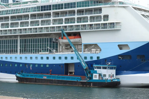 Ijmuiden Juli 2021 Marella Discovery Bij Terminal Aan Het Einde — Stockfoto