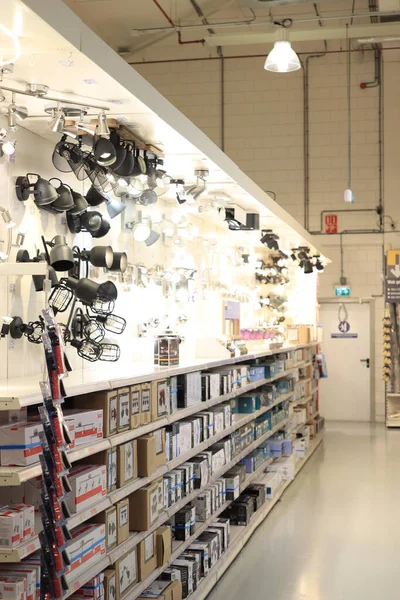 Cruquius Netherlands July 31St 2021 Lighting Department Hardware Store Variety — Stock Photo, Image