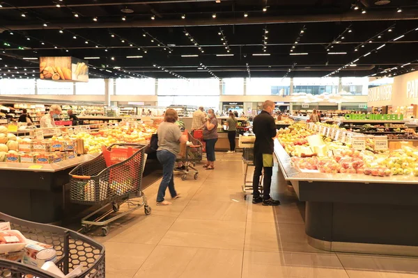 Moulins Avermes Frankreich September 2021 Obst Und Gemüseabteilung Leclerc Supermarkt — Stockfoto