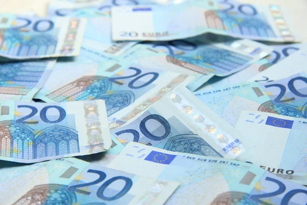 Twenty euro notes — Stock Photo, Image