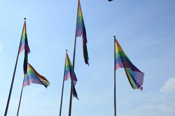 Gay pride flags — Stock Photo, Image