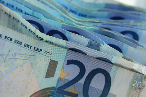 20 euro banknotes — Stock Photo, Image