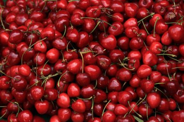 Cherries at a market
