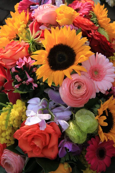 Mixed bouquet in bright colors — Stock Photo, Image