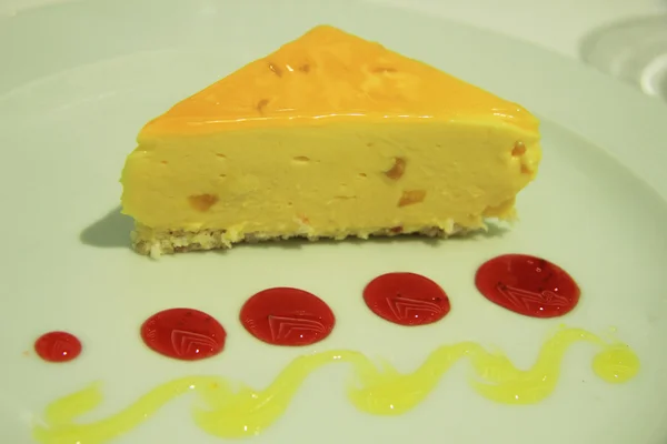 Papaya cheesecake — Stok fotoğraf