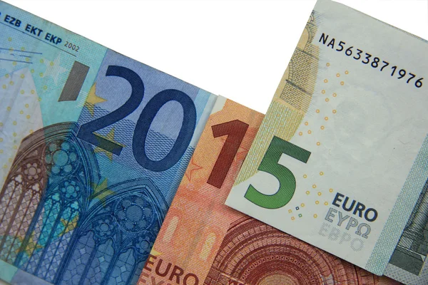 År 2015 i eurosedlar — Stockfoto