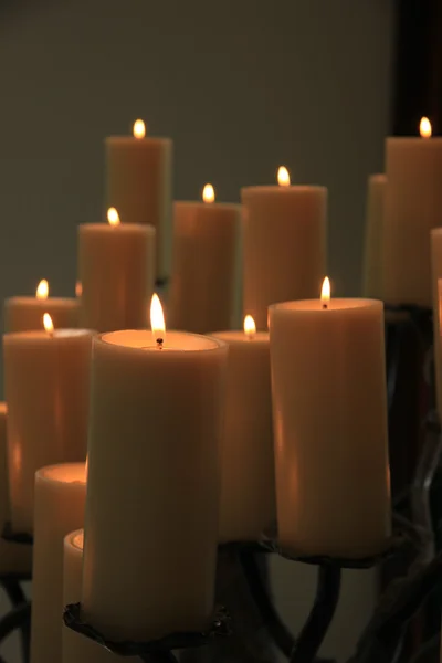 Candles at a funeral service — Stock Photo, Image