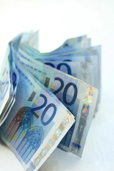 20 banconote in euro — Foto Stock