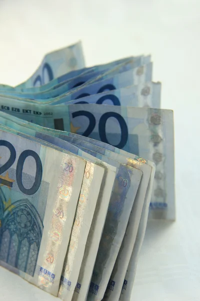 Twenty euro notes — Stock Photo, Image