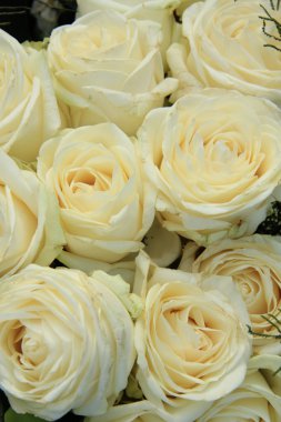 gelin buketi beyaz gül