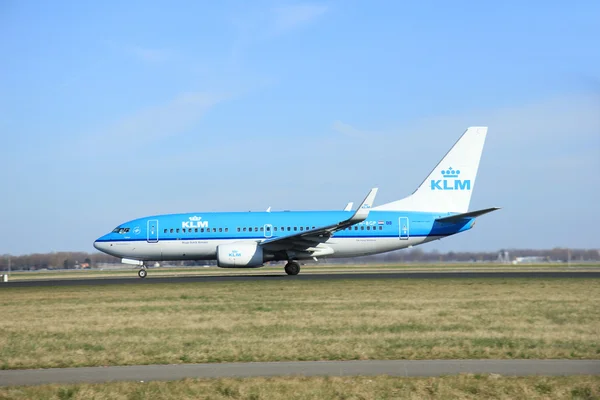 Březen 22 2015, letiště Amsterdam Schiphol Ph-Bgp Klm Royal Du — Stock fotografie