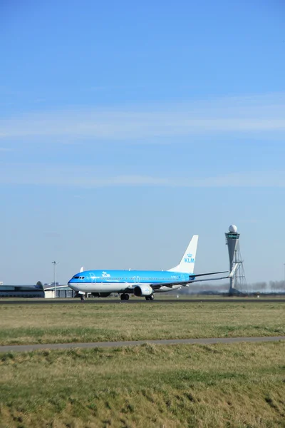 Marca, 22 2015, Amsterdam Schiphol Airport Ph-Bxc Klm Royal Du — Zdjęcie stockowe
