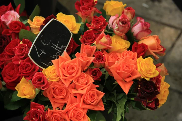 Roses at a market — Stock Photo, Image