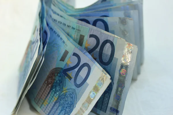 20 banconote in euro — Foto Stock