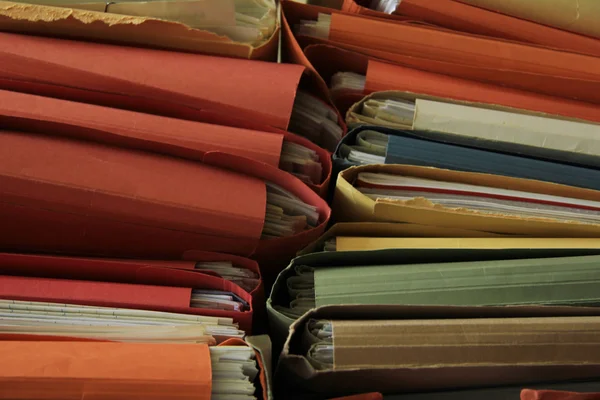 Stacked office files — Stock Photo, Image