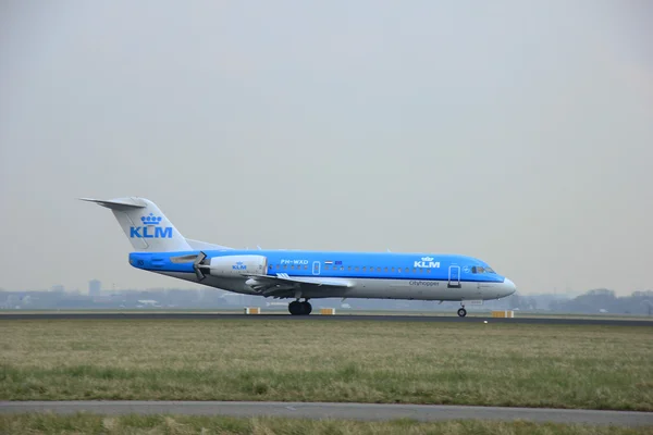 24 de marzo de 2015, Amsterdam Schiphol Airport PH-WXD KLM Cityhop — Foto de Stock