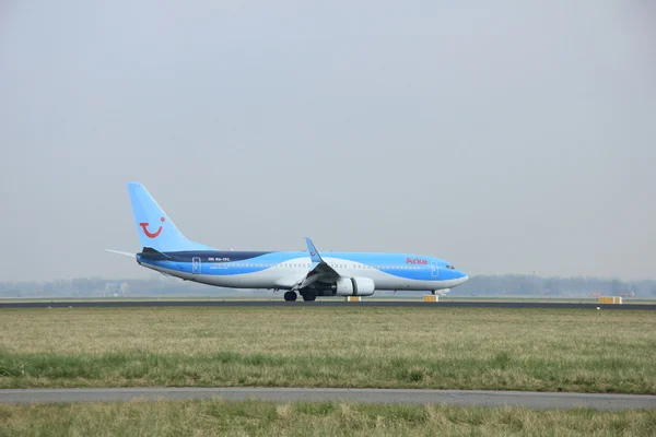 March, 24th 2015, Amsterdam Schiphol Airport  PH-TFC Arke Boeing — Stock Photo, Image
