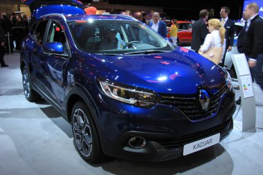 Amsterdam, Hollanda - 23 Nisan 2015: Renault Kadjar Indr
