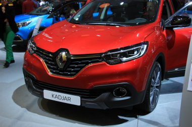 Amsterdam, Hollanda - 23 Nisan 2015: Renault Kadjar Intr