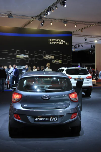Amsterdam, Paesi Bassi - 23 aprile 2015: Hyundai i10 su stan — Foto Stock