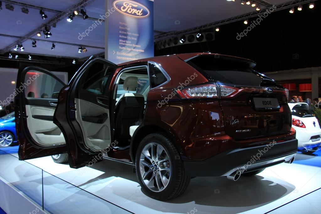 Amsterdam, The Netherlands - April 23, 2015: Ford Edge on display at the 2015 Amsterdam AutoRAI motorshow. The 2015 Amsterdam motorshow was running from April 17 until April 26, in the RAI event center in Amsterdam, The Netherlands.