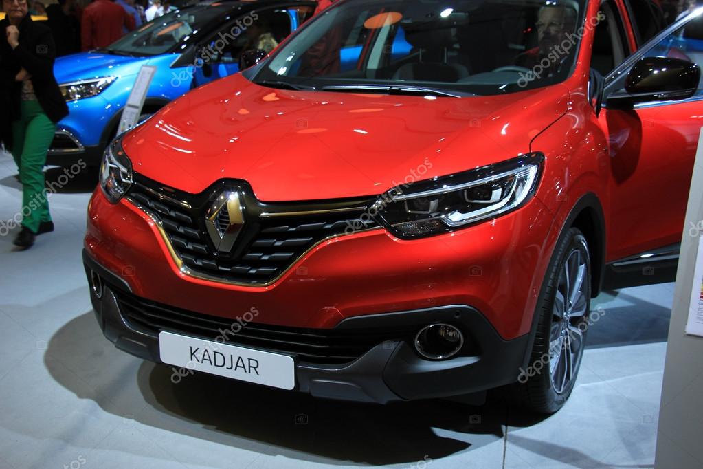 Amsterdam, The Netherlands - April 23, 2015: Renault Kadjar Introduction,at the 2015 Amsterdam AutoRAI motorshow. The 2015 Amsterdam motorshow was running from April 17 until April 26, in the RAI event center in Amsterdam, The Netherlands.