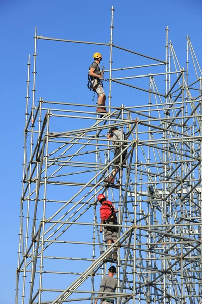 Trabajadores de andamios —  Fotos de Stock