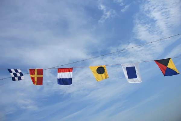 Colorful signal flags — Stock Photo, Image