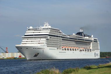 Velsen, the Netherlands, July 7th, 2014 : MSC Magnifica clipart