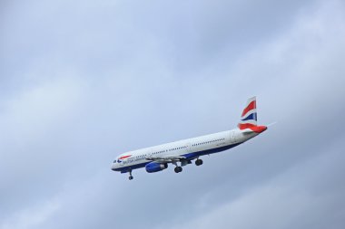 Mart, 27 2015, Amsterdam Schiphol Havaalanı G-Euxk İngiliz Airw