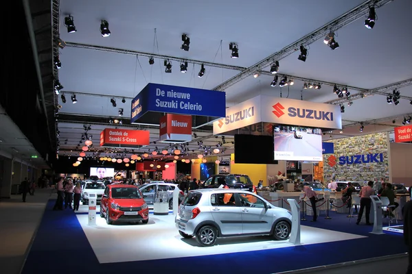 Amsterdã, Holanda - 23 de abril de 2015: Suzuki Stand no exh — Fotografia de Stock