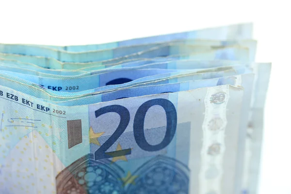 20 banconote in euro — Foto Stock