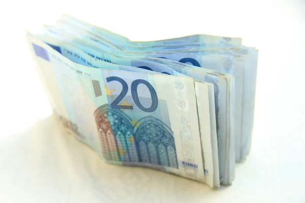 20 banconote in euro — Foto Stock