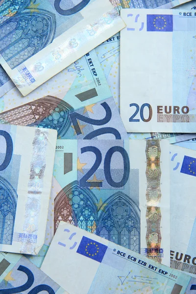 Twenty euro notes — Stock Photo, Image
