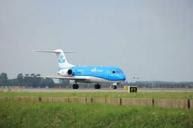 Amsterdam, The Netherlands - August 10 2015: PH-KZU KLM Fokker F