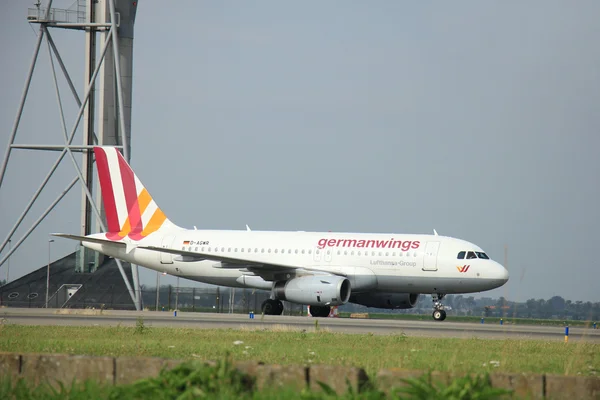 Amsterdam, The Netherlands - August 10 2015: D-AGWR Germanwings — Stock Photo, Image